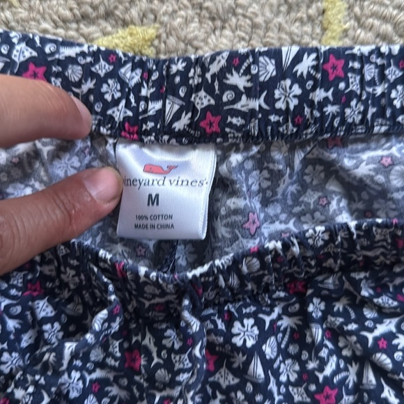 Vineyard vines cropped cotton nautical pajama bottoms medium - Picture 2 of 6
